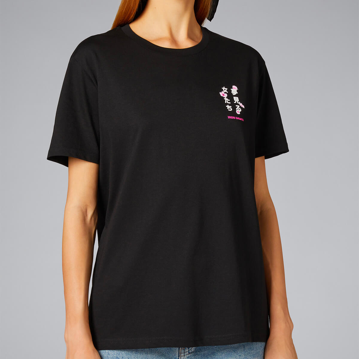 BLACK TSHIRT - IRON DAMES X FUJI
