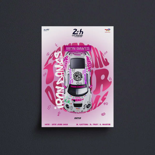 POSTER - IRON DAMES X 24 HOURS OF LE MANS 2025