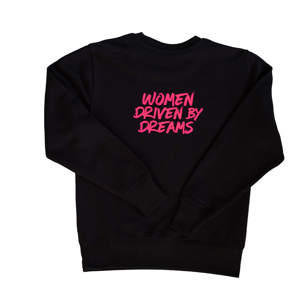 BLACK SWEATSHIRT - WOMEN DRIVEN BY DREAMS