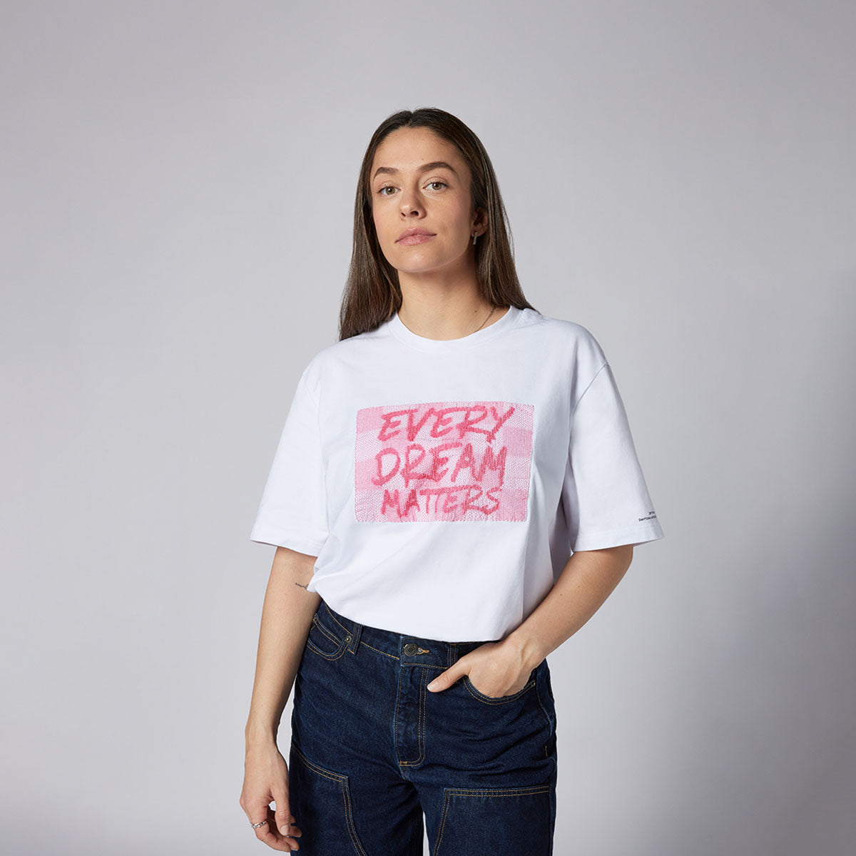 EMBROIDERED TSHIRT - EVERY DREAM MATTERS